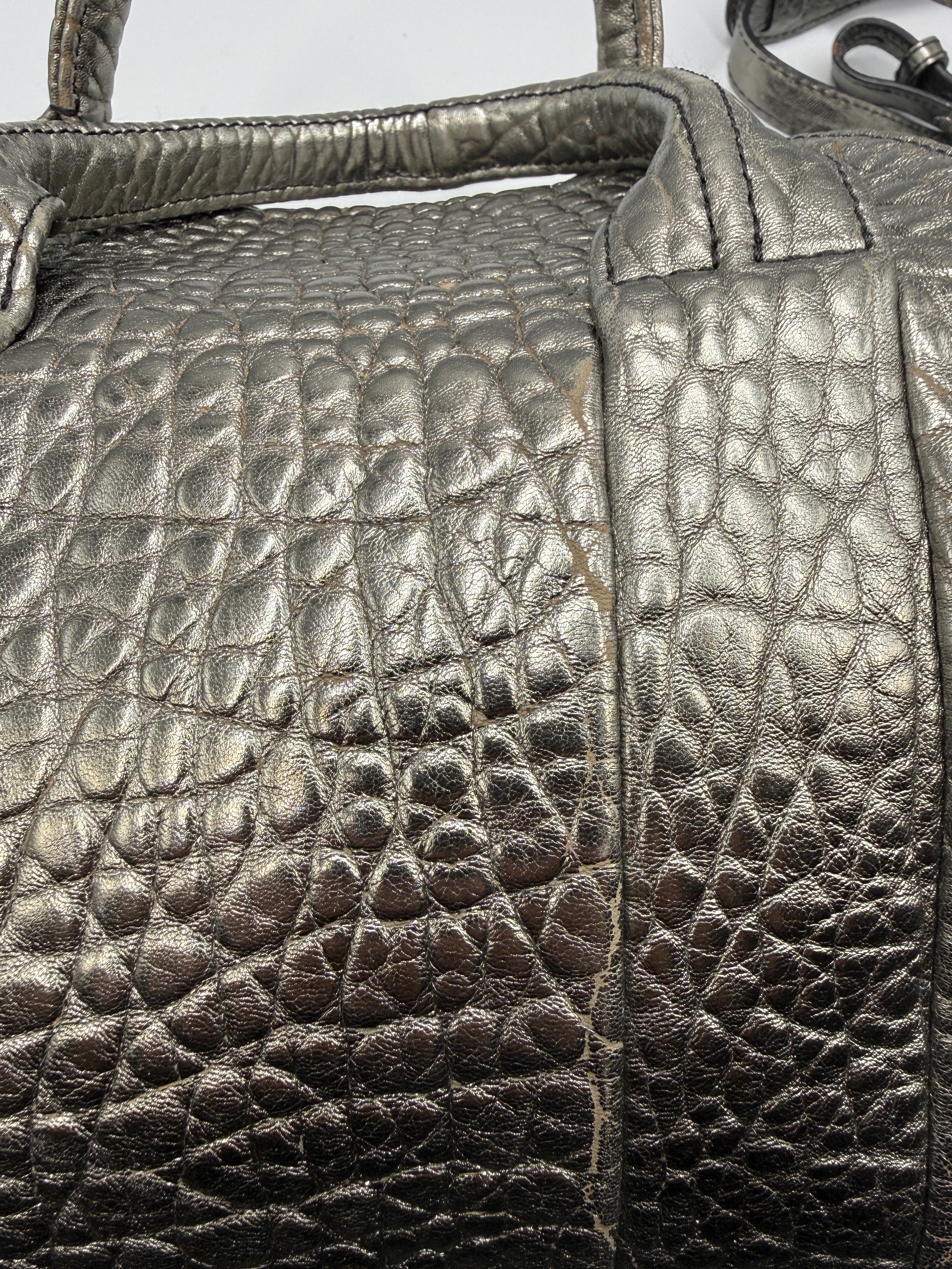 Alexander Wang Rockie Bag – Black Pebbled Leather – Iconic Studded Base Satchel