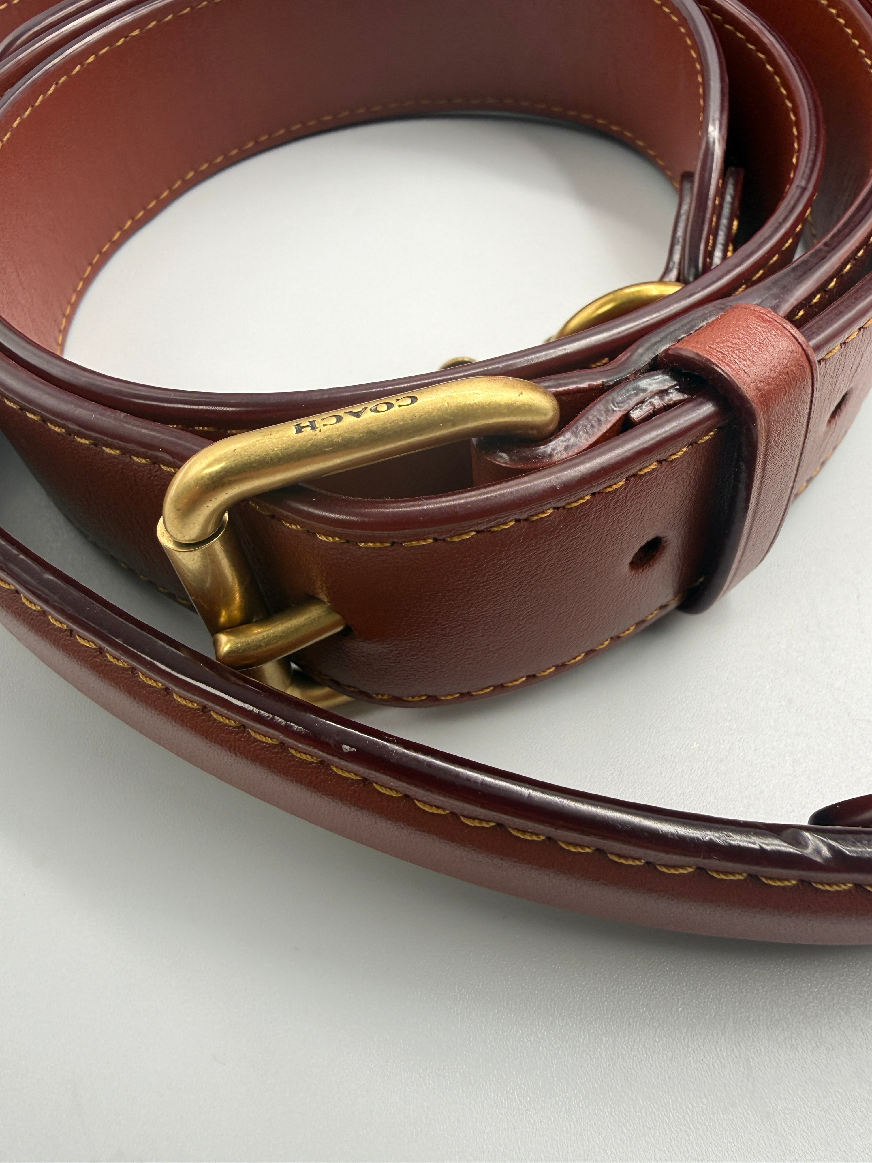 Coach Tabby Shoulder Bag 26 in Multi-Tone Brown Leather with Details