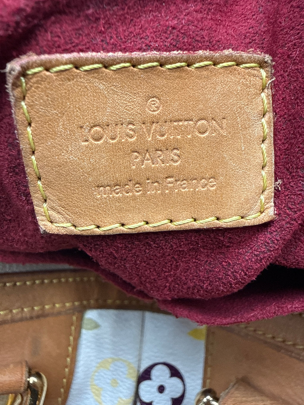 Authentic Louis Vuitton x Takashi Murakami Multicolore Courtney Bag - White
