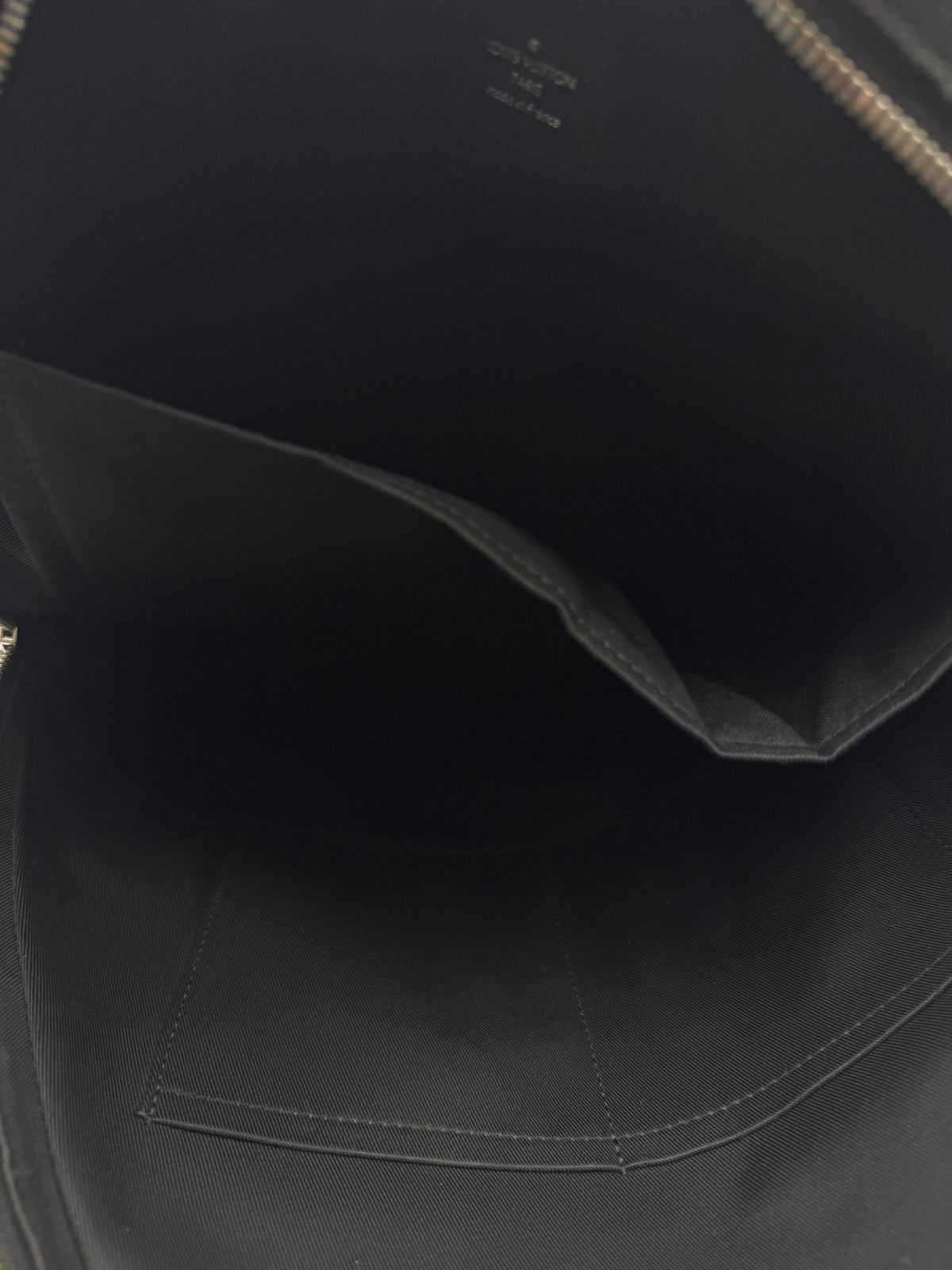 Louis Vuitton Anton Backpack in Ardoise / Noir Taiga Leather