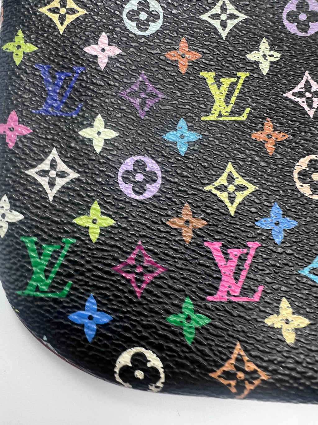 Louis Vuitton Monogram Multicolore Key Pouch / Pochette Clés in Black (Noir)