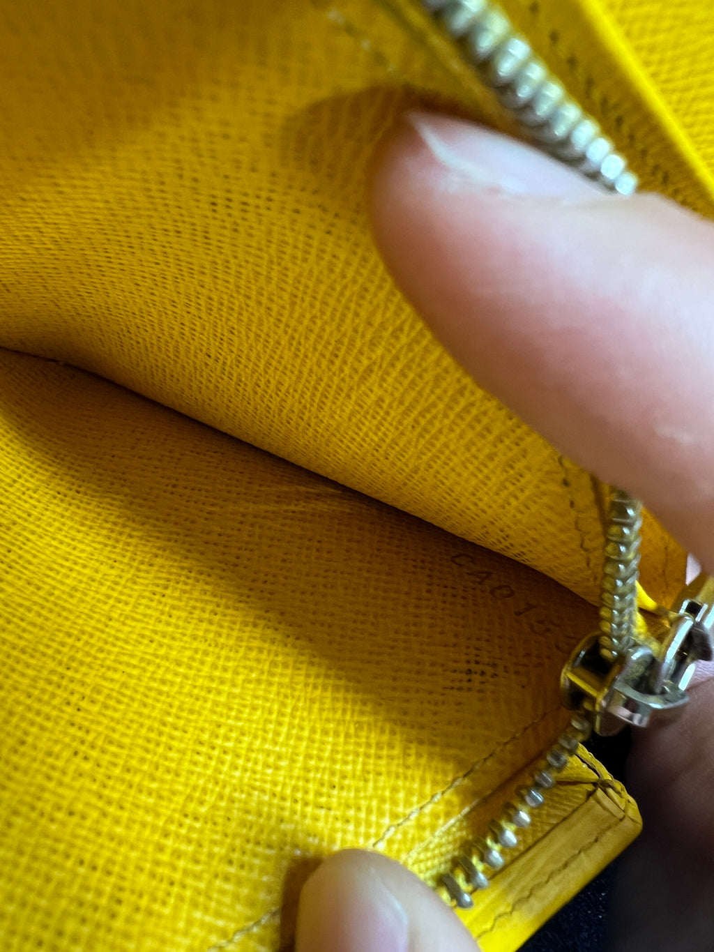 Louis Vuitton Epi Leather Sarah Long Wallet in Yellow