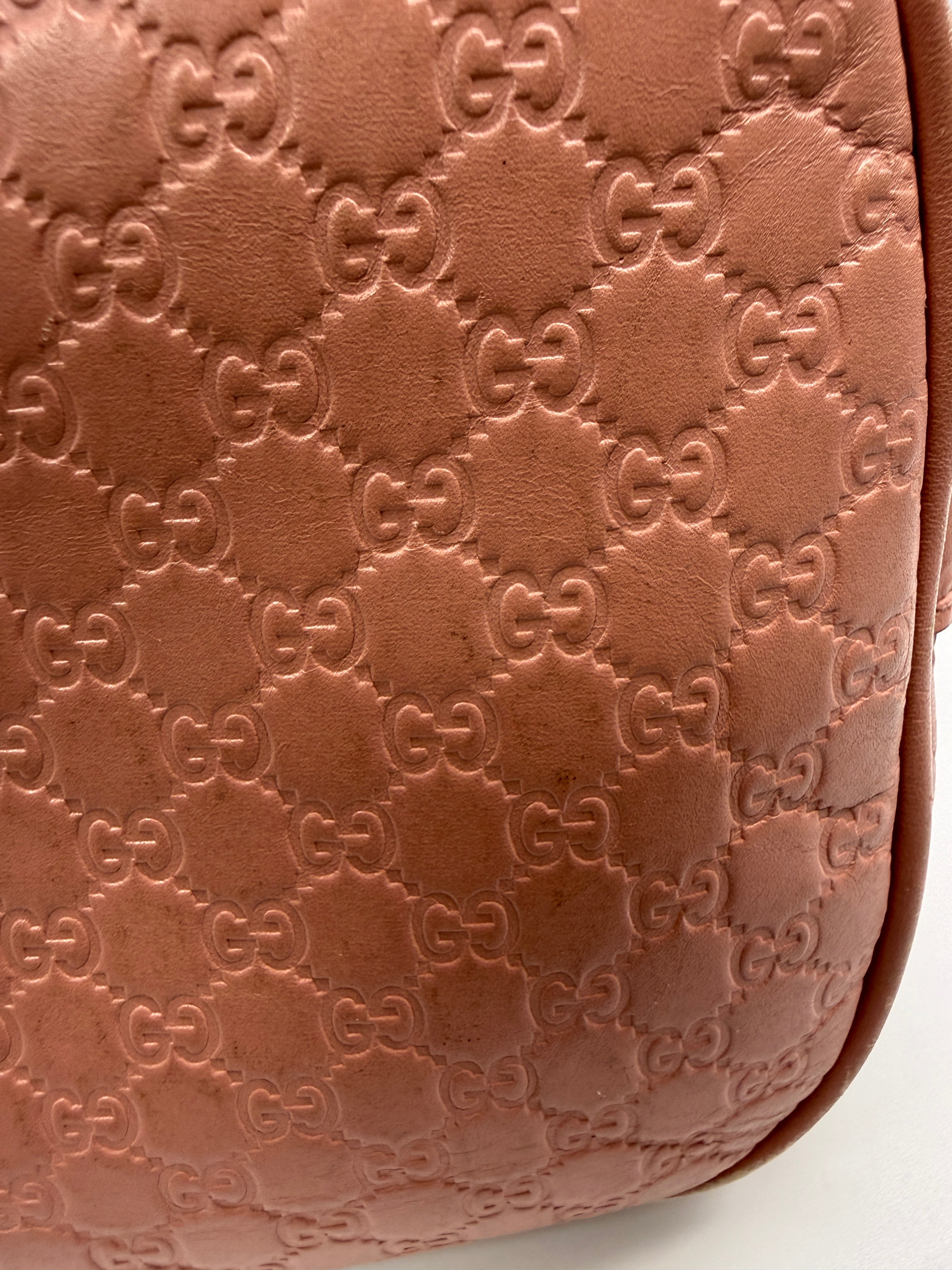 Gucci Medium Microguccissima Dome Top Handle Bag in Dusty Pink