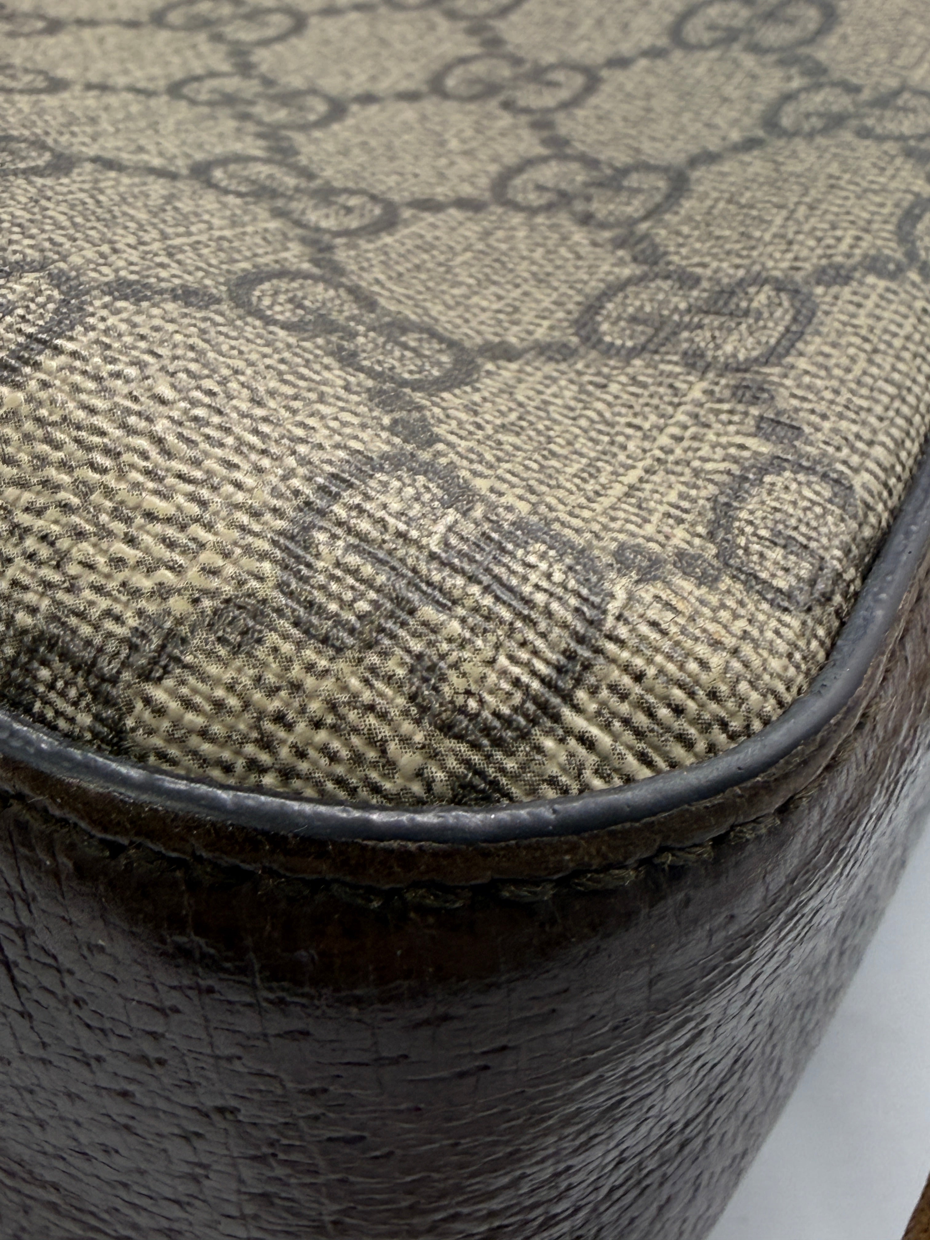 Gucci Neo Classic Feline Head Camera Bag in GG Supreme Canvas