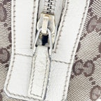 Gucci GG Canvas Abbey Pocket Boston Bag Beige
