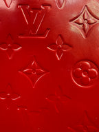 Louis Vuitton Vintage Columbus Tote in Monogram Vernis Leather (Rouge Fauviste)