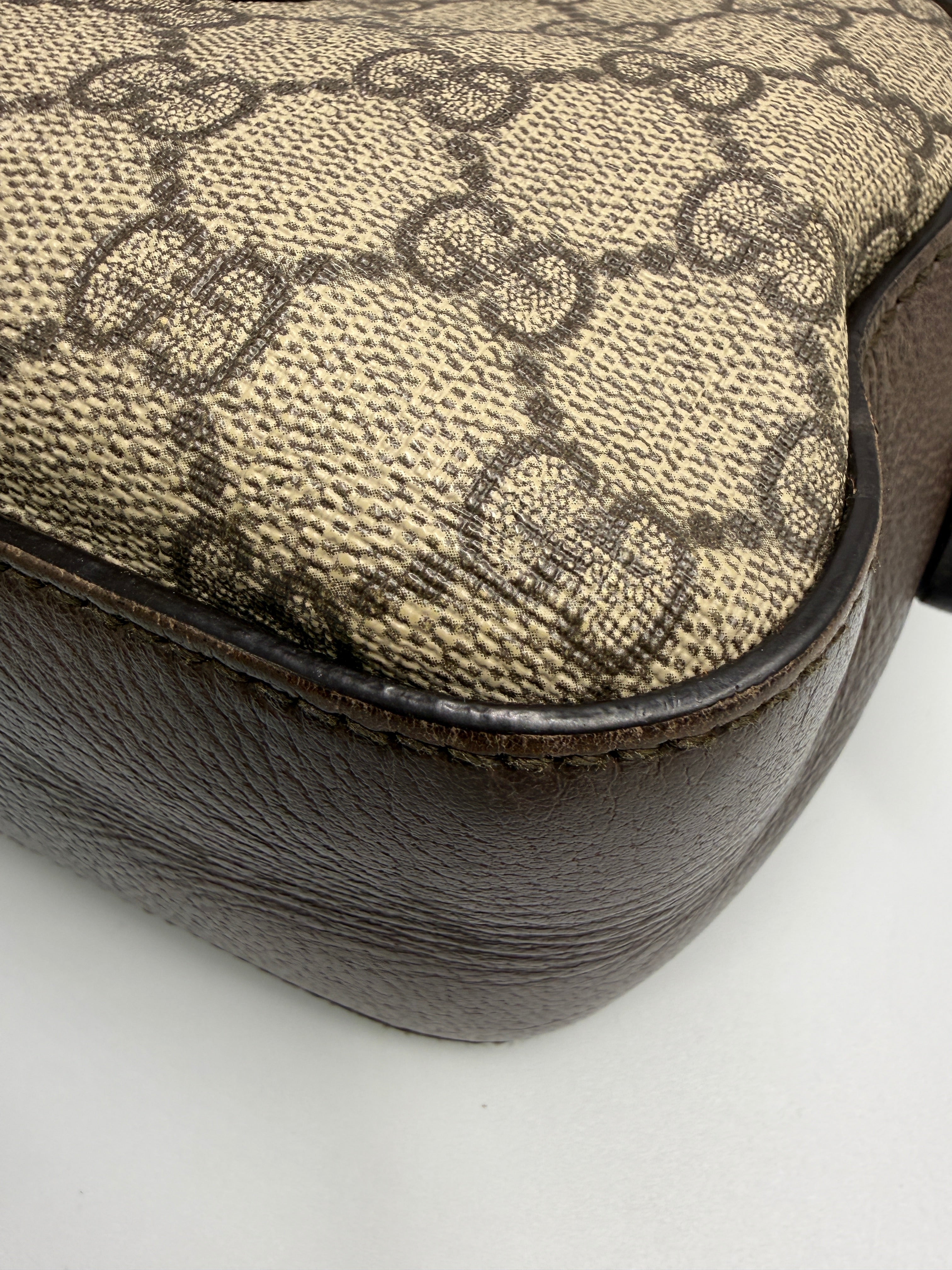 Gucci Neo Classic Feline Head Camera Bag in GG Supreme Canvas