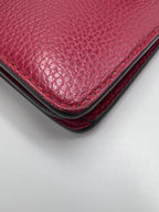 Gucci Dionysus Crystal-Embellished Medium Shoulder Bag in Red Grain Leather