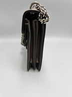 Gucci Dionysus Medium Shoulder Bag in Taupe Grained Leather with Crystal Tiger Head Closure