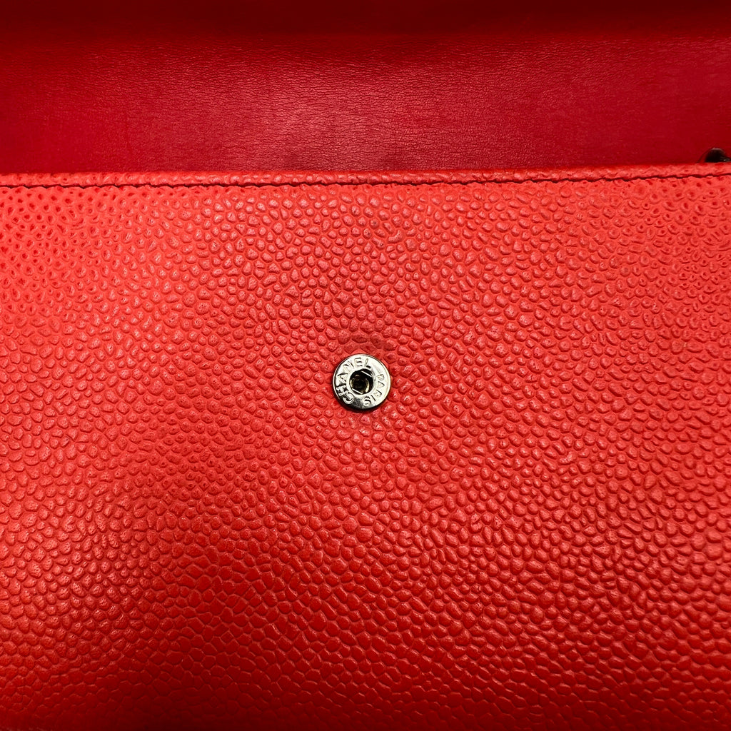 Chanel Red Leather Wallet
