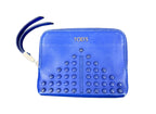 Tod's Gommino Studded Zip-Around Leather Wallet