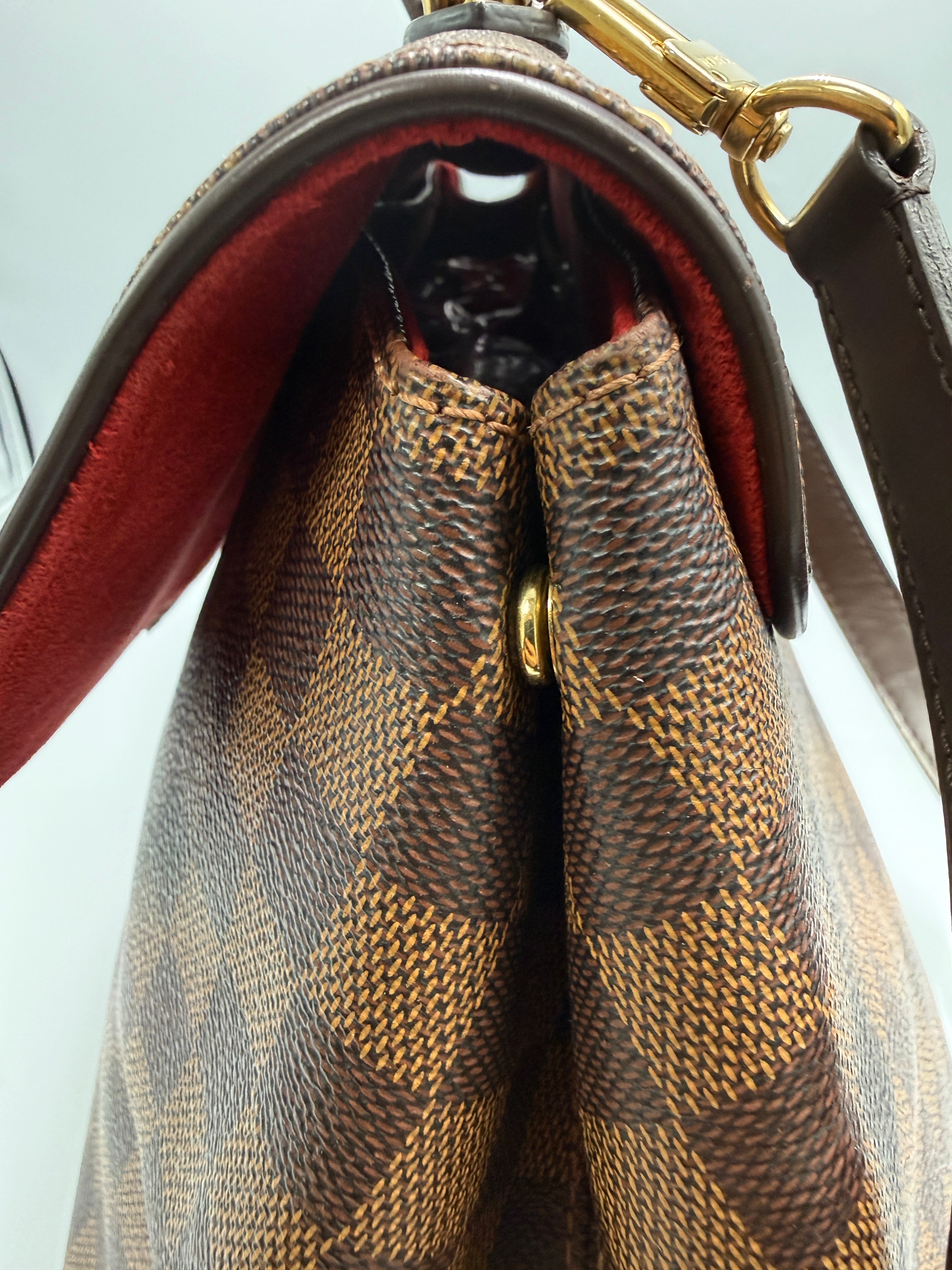 Product Title Louis Vuitton Vintage Bergamo MM in Damier Ébène Canvas