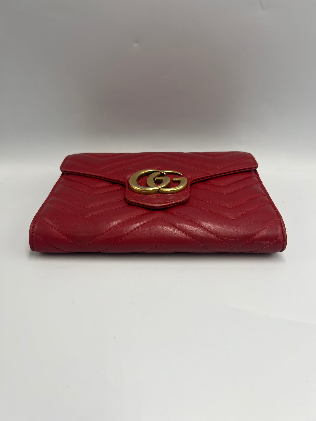 Gucci GG Marmont Matelassé Small Shoulder Bag – Red Leather