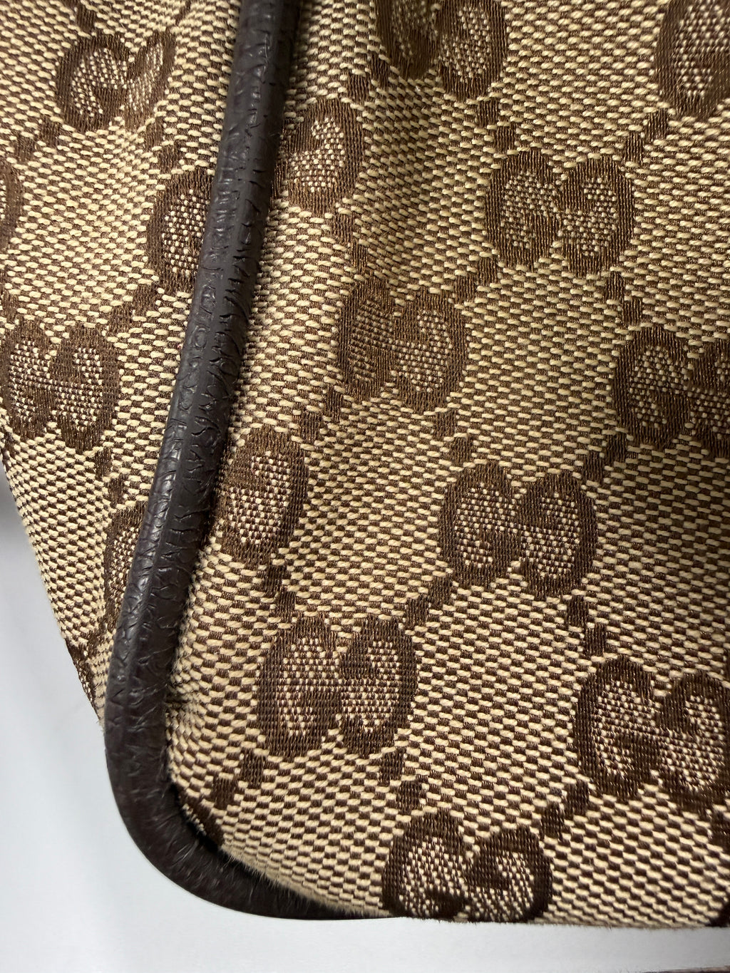 Gucci Vintage Princy Web Shoulder Bag in GG Canvas
