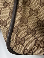 Gucci Vintage Princy Web Shoulder Bag in GG Canvas