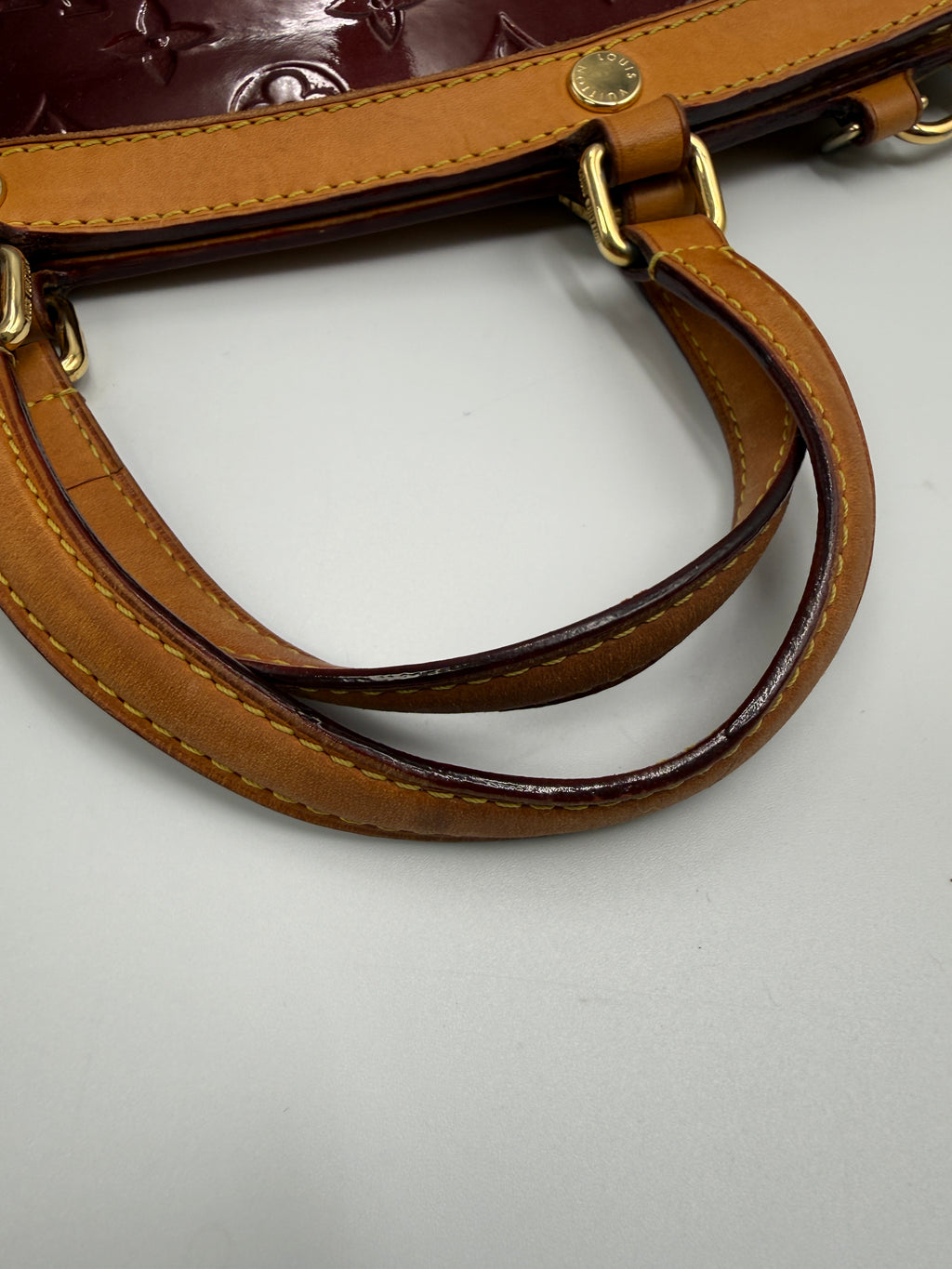 Louis Vuitton ( 2013 ) Brea MM Monogram Vernis Leather Bag – Cherry