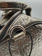 Alexander Wang Rockie Bag – Black Pebbled Leather – Iconic Studded Base Satchel