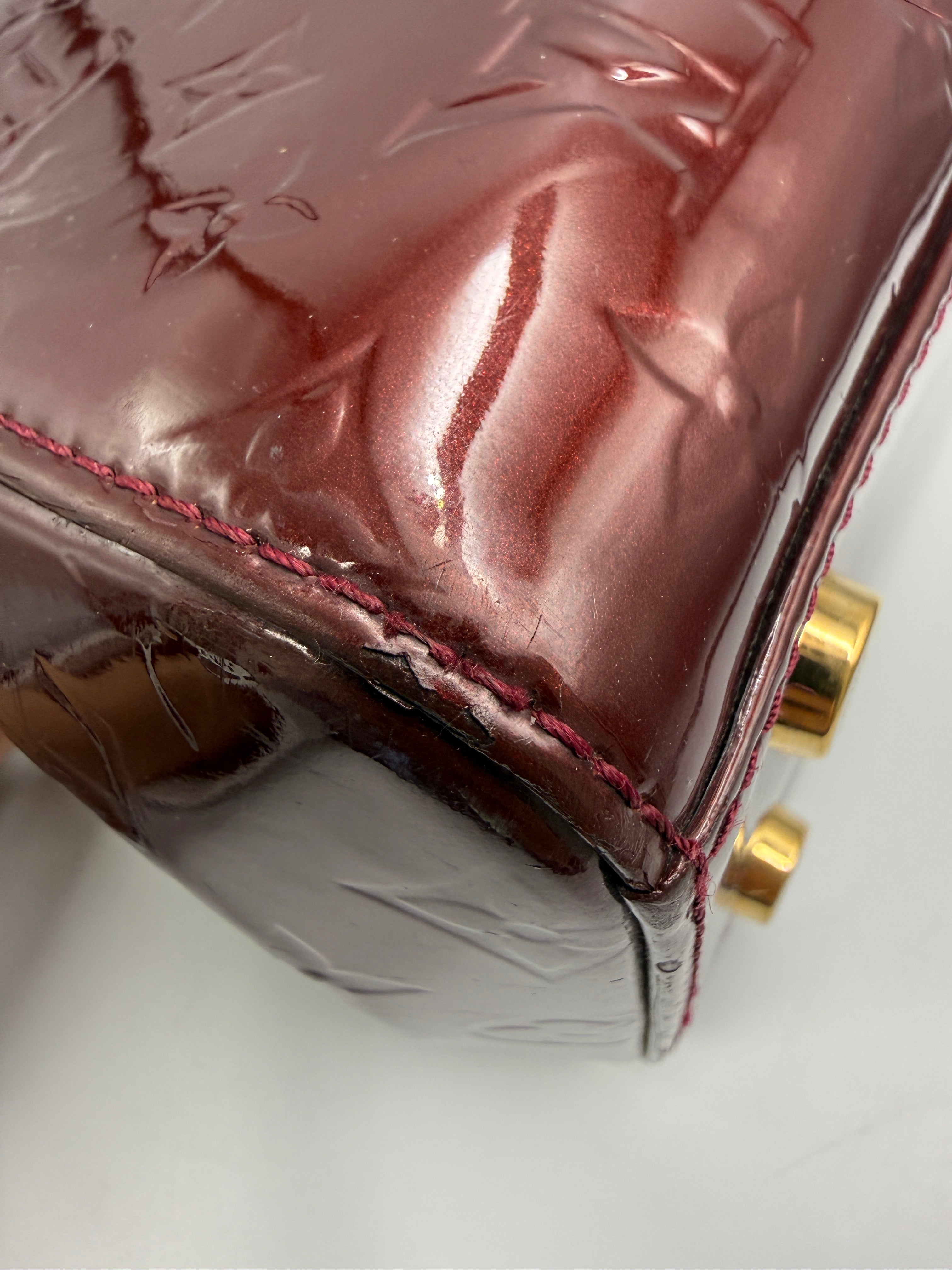 Louis Vuitton ( 2013 ) Brea MM Monogram Vernis Leather Bag – Cherry