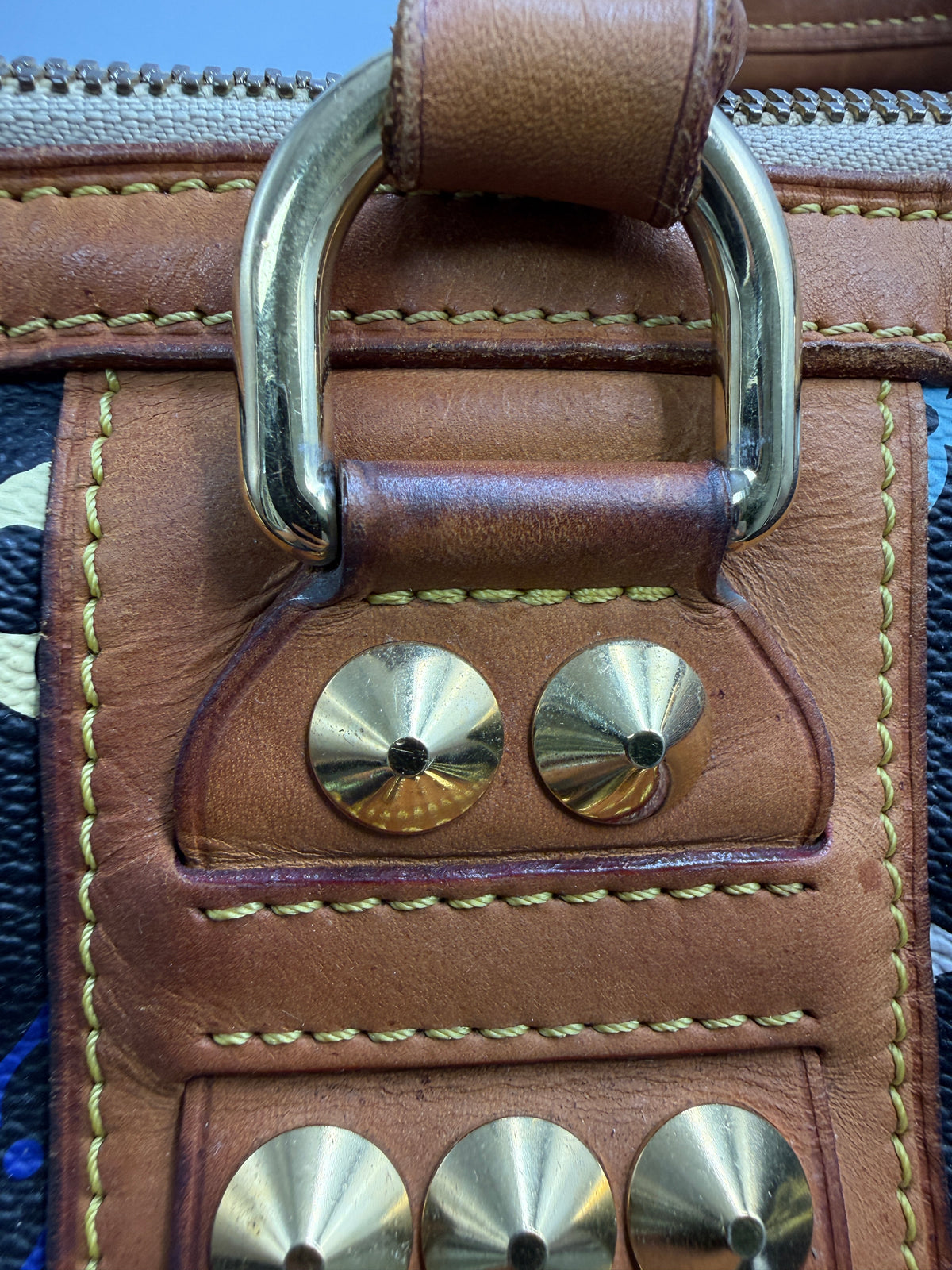 Authentic Louis Vuitton x Takashi Murakami Multicolore Courtney Bag - Black