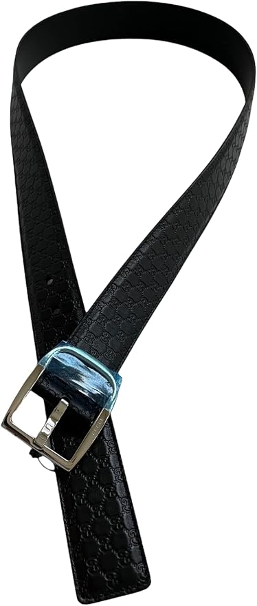 Gucci Guccissima Embossed Leather Pin Buckle Belt