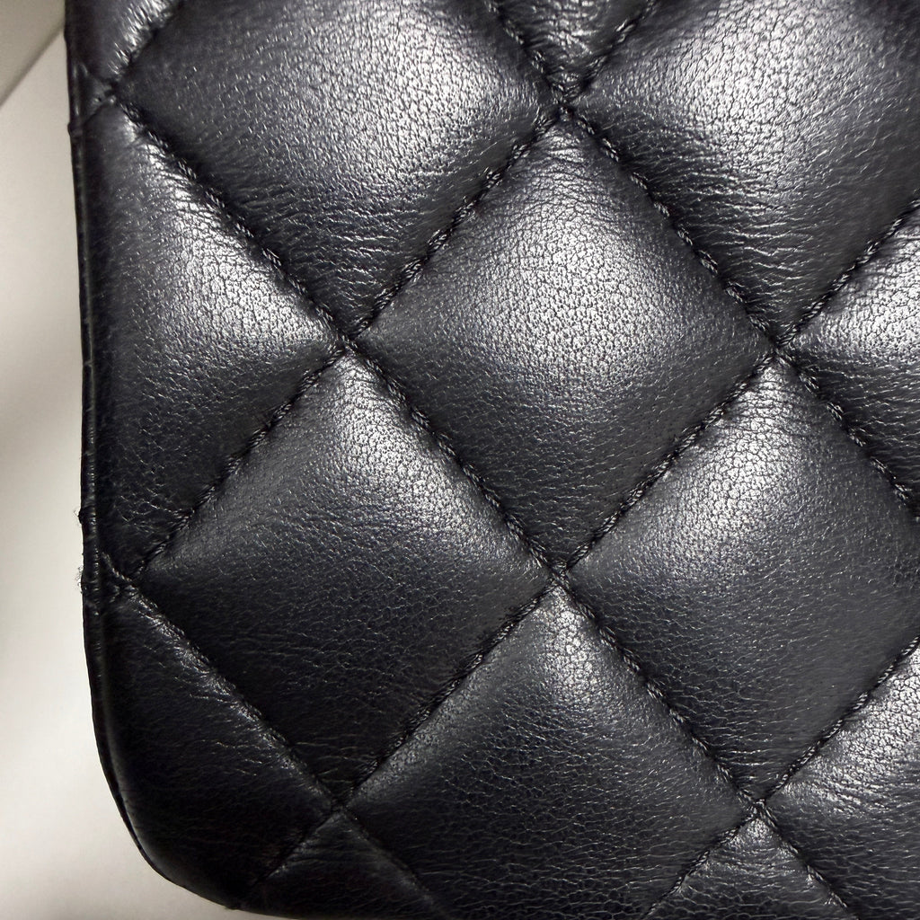 Chanel Classic Square Mini Flap Bag in Black Lambskin with Gold Hardware