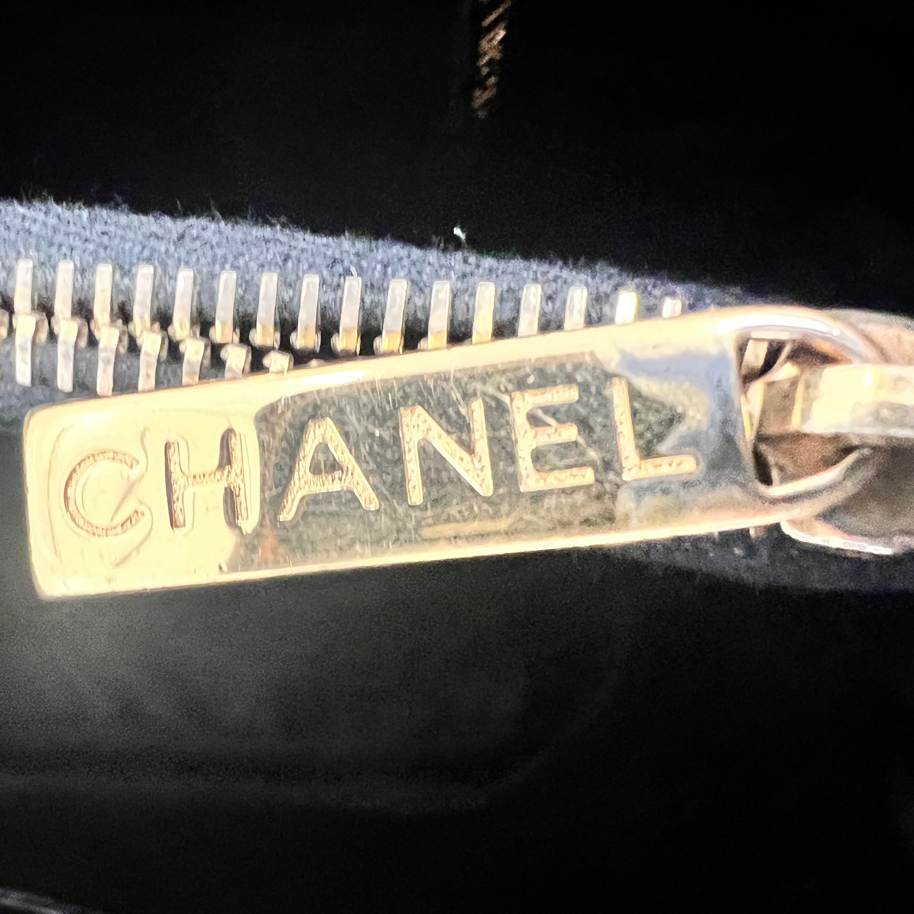 Chanel Grand Shopping Tote (GST) in Black Caviar Leather with Gold Hardware