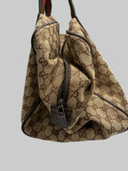 Gucci Vintage Princy Web Shoulder Bag in GG Canvas