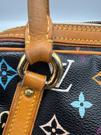 Louis Vuitton x Takashi Murakami Black Monogram Multicolor Priscilla Bag