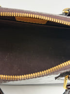 Louis Vuitton Alma BB Burgundy Monogram (2017) Vernis Patent Leather Handbag