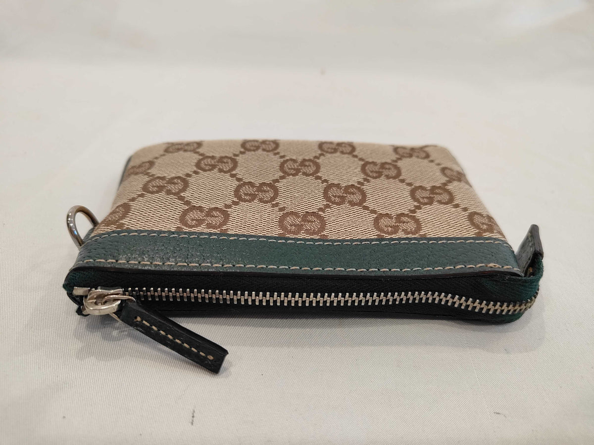 Gucci Monogram Canvas Zipper Wallet