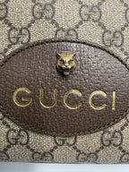 Gucci Neo Classic Feline Head Camera Bag in GG Supreme Canvas
