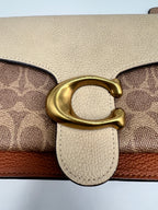 Coach Tabby Shoulder Bag 26 in Brown Polished Pebble Leather