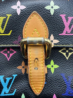 Louis Vuitton x Takashi Murakami Black Monogram Multicolor Priscilla Bag