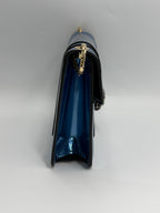 Bvlgari Serpenti Forever Metallic Calfskin Flap Bag in Electric Blue
