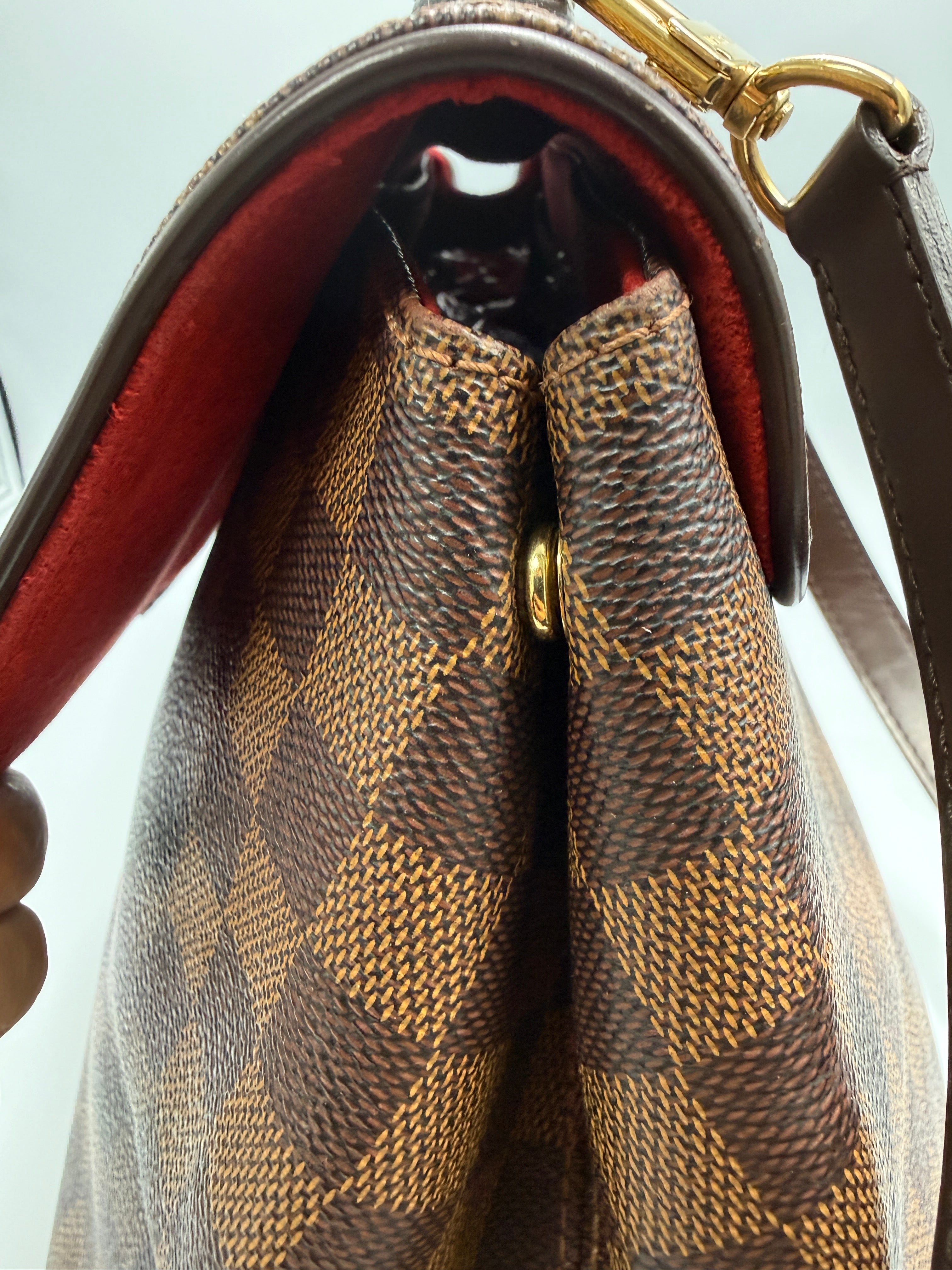 Product Title Louis Vuitton Vintage Bergamo MM in Damier Ébène Canvas