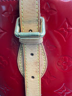 Louis Vuitton Vintage Columbus Tote in Monogram Vernis Leather (Rouge Fauviste)