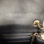 Chanel Classic Square Mini Flap Bag in Black Lambskin with Gold Hardware
