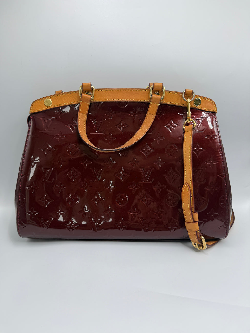 Louis Vuitton ( 2013 ) Brea MM Monogram Vernis Leather Bag – Cherry