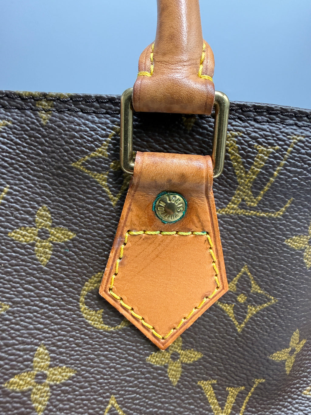 Louis Vuitton Alma MM Monogram Canvas Satchel Bag