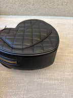 Chanel CC In Love Heart Belt Bag in Black Quilted Lambskin with Gold-Tone Hardware