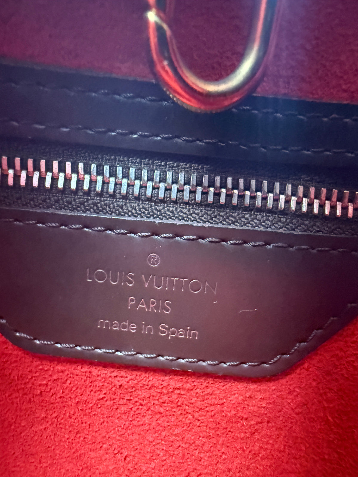 Louis Vuitton Vintage Hampstead MM in Damier Ébène Canvas