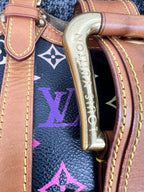 Louis Vuitton x Takashi Murakami Monogram Multicolore Black Theda Bag