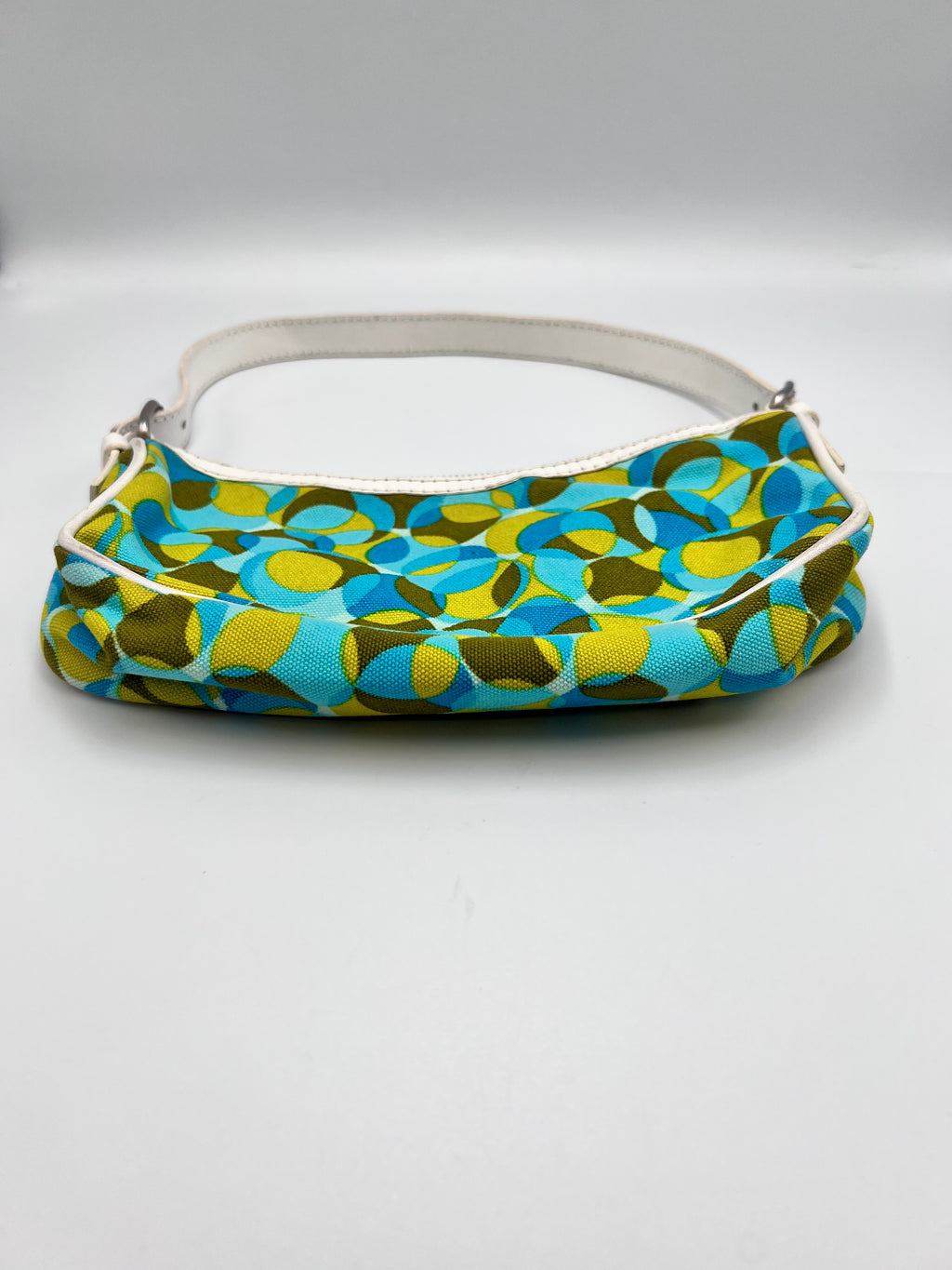 Celine Polka Dot Canvas Shoulder Bag
