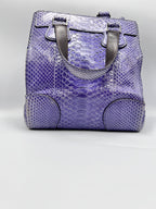 Céline Purple Python Convertible Satchel Bag