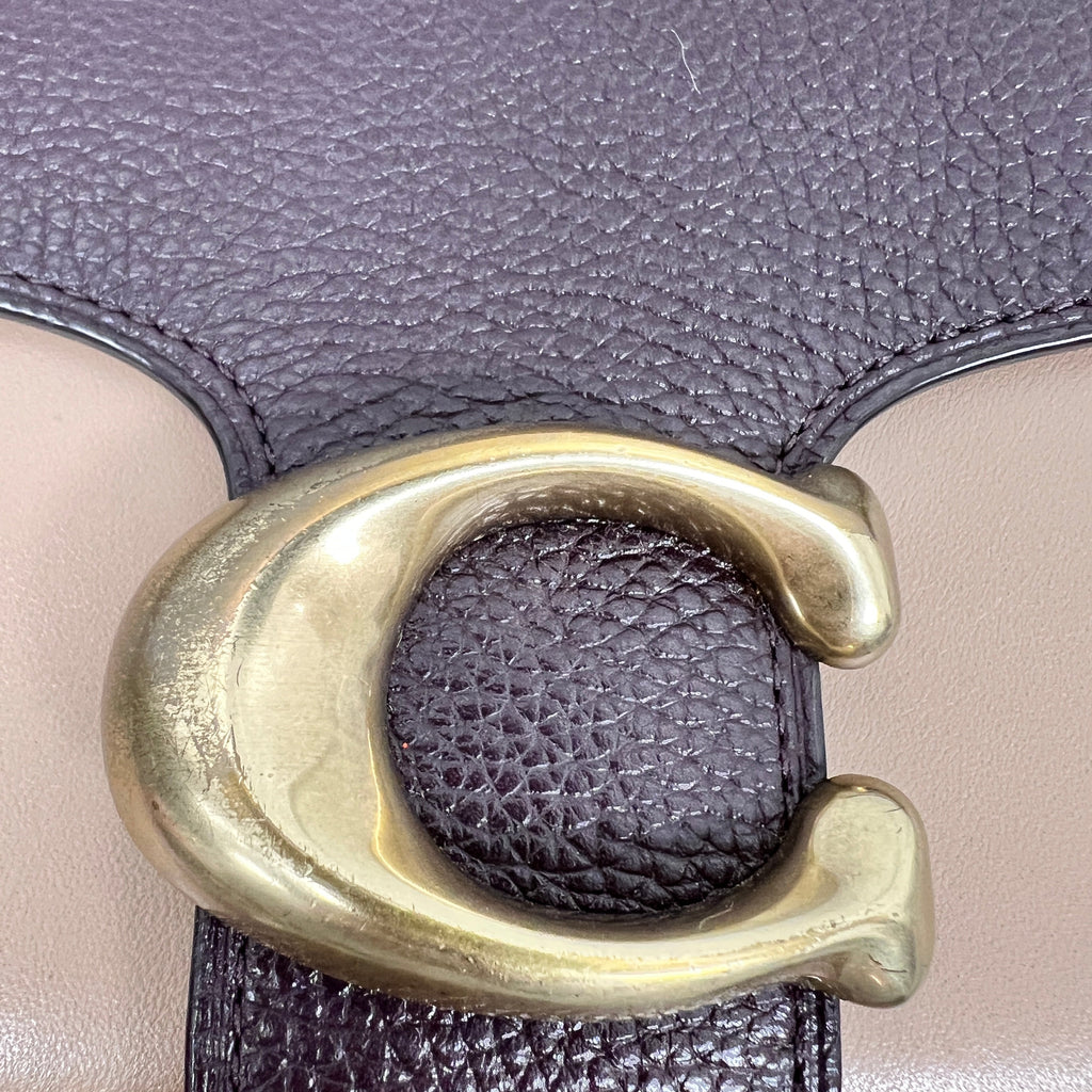 Coach Tabby Shoulder Bag 26 in Multi-Tone Purple & Nude Colorblock Leather | Designer Resale