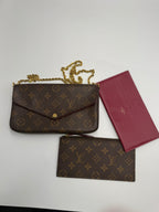 Louis Vuitton Félicie Pochette (CHIPPED) in Monogram Canvas - Preloved