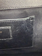 Saint Laurent Medium Kate Shoulder Bag Grain de Poudre Leather – Black & Gold