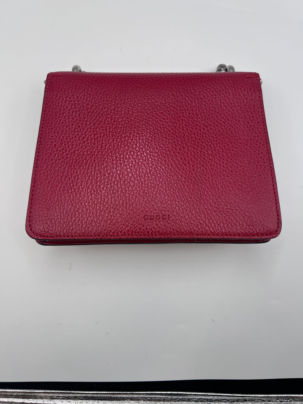 Gucci Dionysus Red Leather Small Shoulder Bag