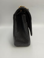 Chanel Small Classic Double Flap Bag Black Caviar Leather Gold Hardware