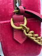 Gucci Velvet Matelass Small GG Marmont Camera Bag